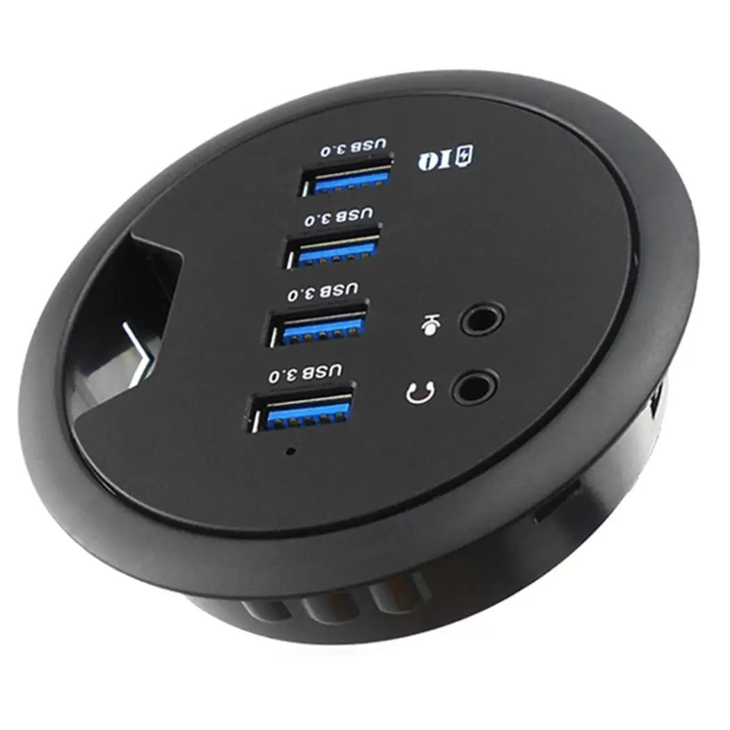USB 3 0 разветвитель 4 портовый круглый концентратор с разъем для подключения