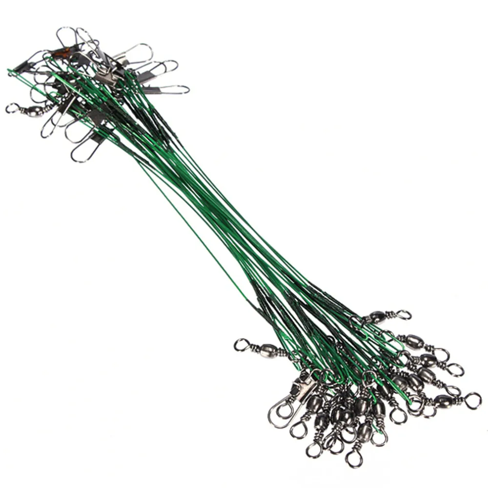 20 шт./лот черные зеленые рыболовные снасти приманка Следовая проволока длиной 25