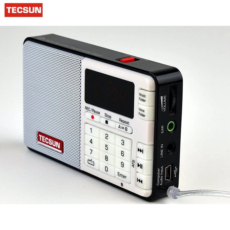 Бесплатная доставка TECSUN Q3 FM стерео Карманный диктофон MP3 плеер Радио 76 108|tecsun q3|radio