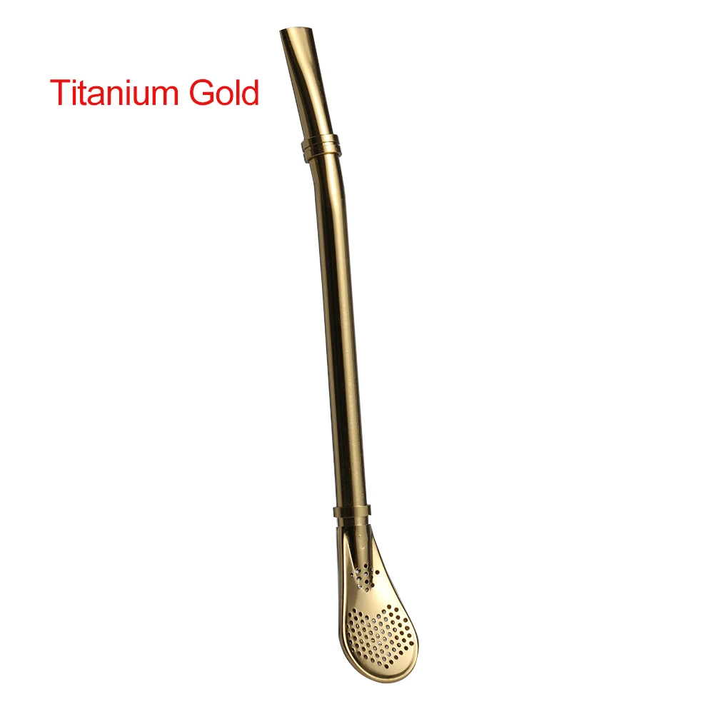 3pcs New Stainless Steel Drinking Straw Filter Offee Tea Spoon Reusable Drink Metal Strainer Bar Accessory | Дом и сад