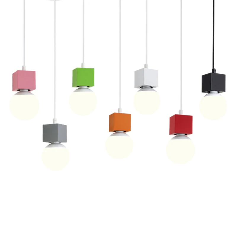 Современный светодиодный подвесной светильник красочный минималистичный для