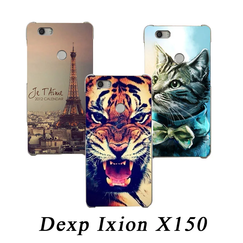 Мягкий чехол из ТПУ для Dexp Ixion X150 силиконовые чехлы с рисунком волка розы кошки