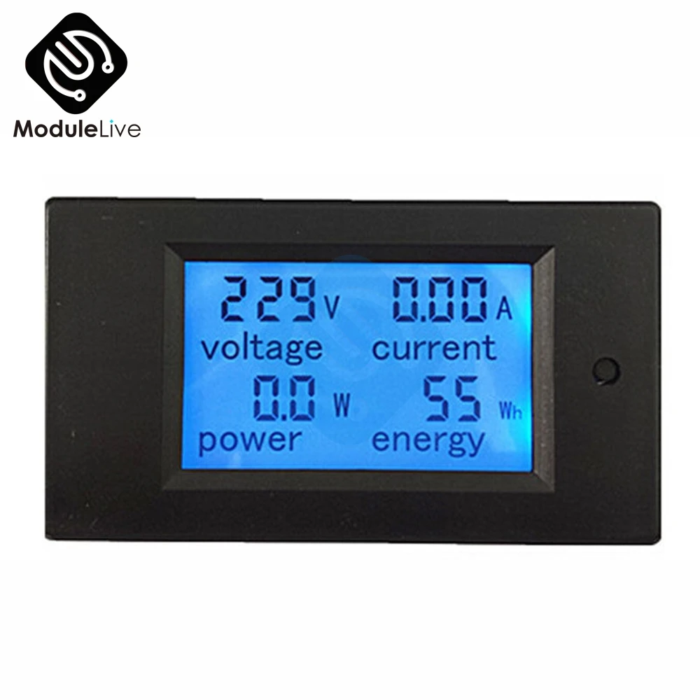 20A AC 80 V-260 V 100A 20A 4 в 1 ЖК-дисплей цифровой вольтметр Амперметр мощность энергии мультиметр Панель тестер метр монитор - Цвет: 20A