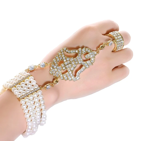 9 видов дизайна по желанию жемчужиной эластичный браслет с украшением в виде