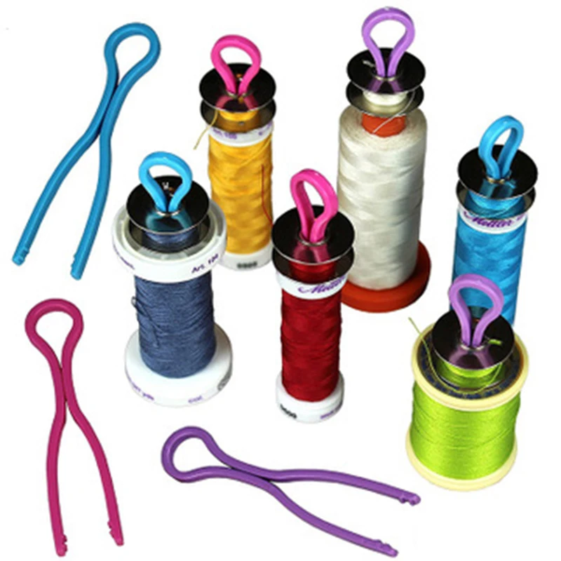 20PCs Bobbin Buddies Thread Holders Clips Sewing Machine Accessories For Spool Organizing Color random | Дом и сад