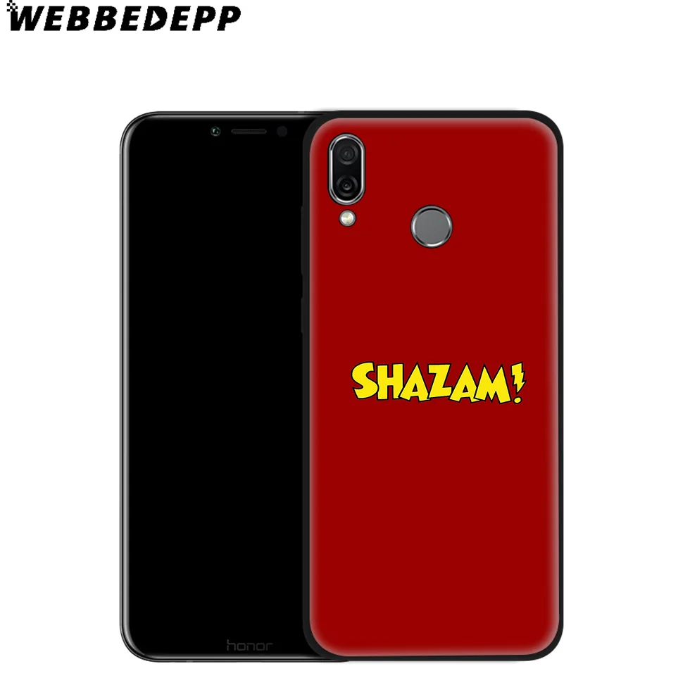 WEBBEDEPP Shazam Superheroes мягкий чехол для Huawei P8 P9 P10 P20 P30 Lite Pro P Smart Z Plus 2019 Y6 Prime 2018 2017 Mini |