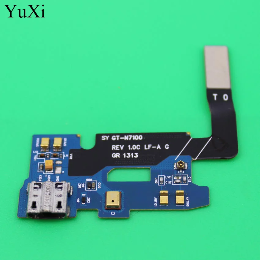 YuXi 1 шт. USB разъем зарядный порт гибкий кабель для Samsung galaxy Note 2 N7100 micro usb запасные