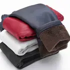 Леггинсы из ПУ кожи для девочек, на осеньзиму