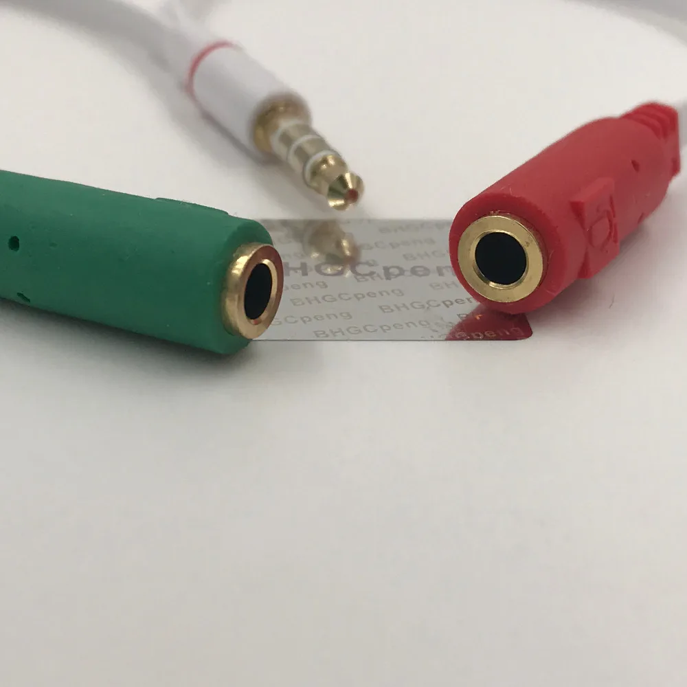 Кабель-разветвитель плоский 3 5 мм для микрофона и гарнитуры 1 шт. | Электроника