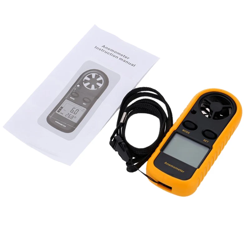 AYHF-Digital GM816 LCD цифровой Ручной датчик скорости ветра измерительный Анемометр