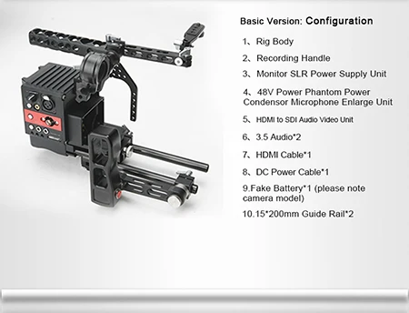 Камера Rig плечо костюм для GH5/GH5S Профессиональный мини съемки пальто|Стедикамы и