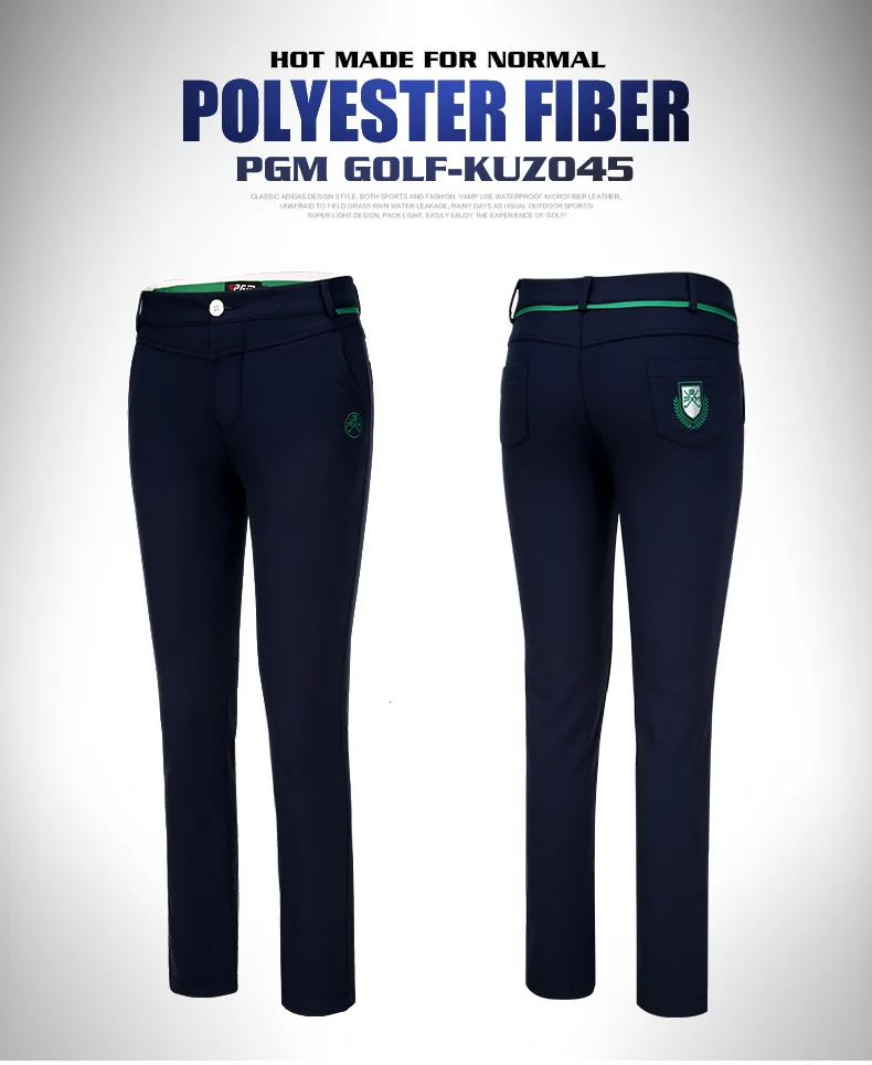 

2018 PGM Women's velvet Golf pants lady slim spring pants high elastic sports trousers size XS-XL
