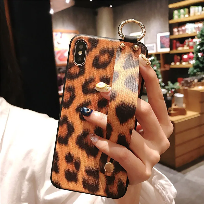 Чехол для телефона с леопардовым принтом iphone XS Max XR X чехол 6 6s 7 8 plus задняя крышка