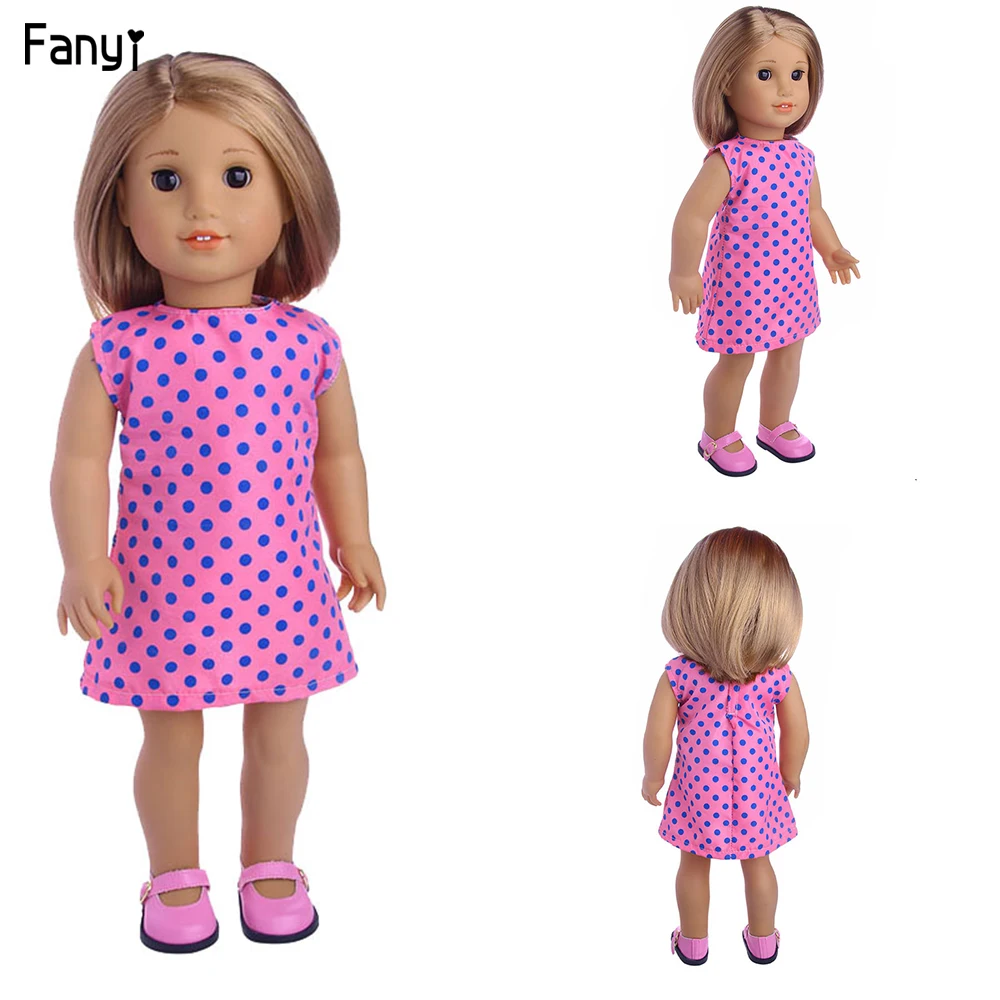Аксессуары для куклы сделай сам одежда в горошек розовое платье костюм девушка