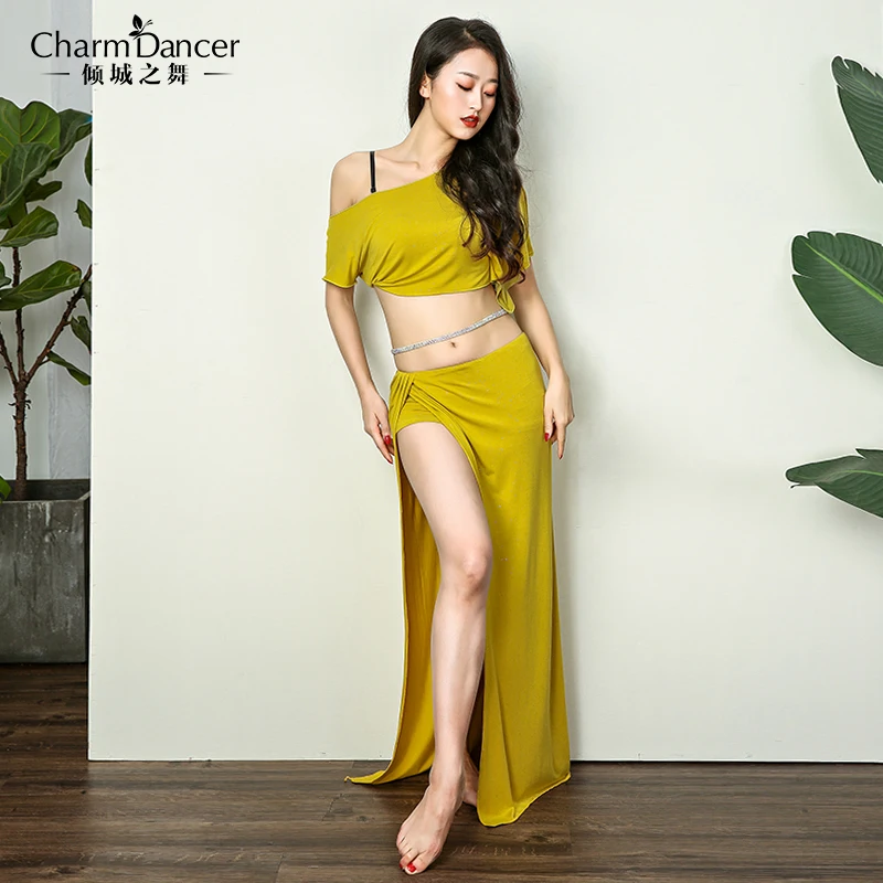 turmeric ZM251 живота Танцы Для женщин из модифицированного вискозного волокна для танца живота, платье для танца живота - Color: turmeric