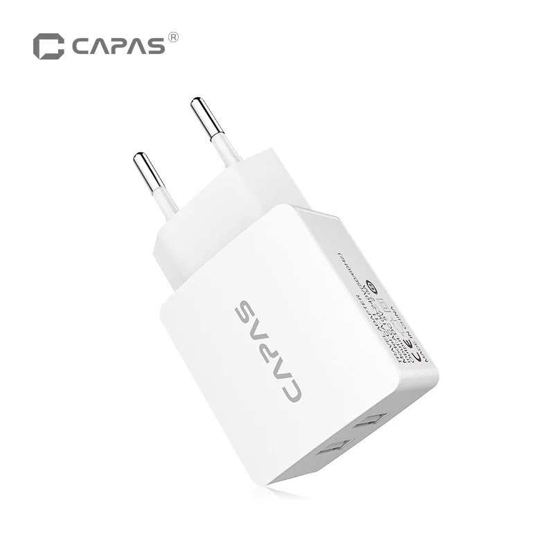 USB Зарядное Устройство Адаптер Оригинальный САППУ для iPhone 7 Plus ЕС Plug 2 Dual Порт 5 В 2А