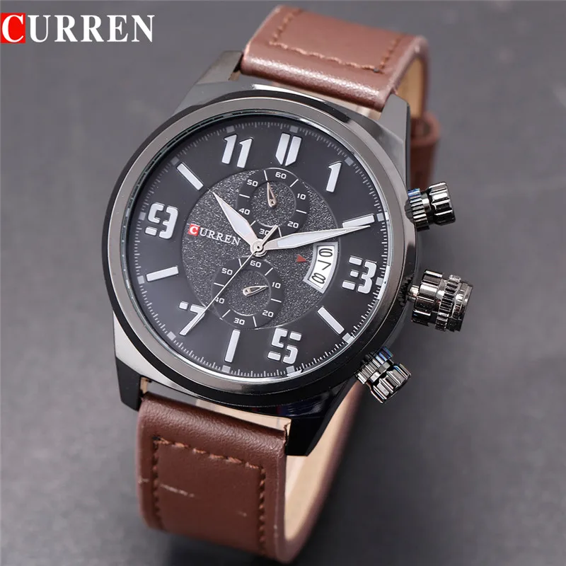 2017 Горячие Водонепроницаемый Мужские Часы Известная Марка Класса Люкс CURREN
