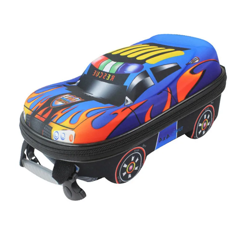 blue LXFZQ 3D автомобиль милые детские школьные ранцы для мальчиков мультфильм школьный ранец модная детская сумка для девочек mochila escolar - Цвет: blue