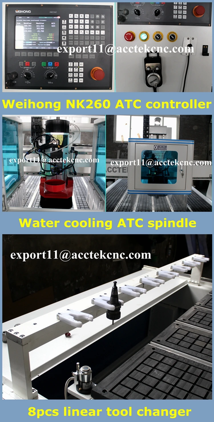 Acctek AKM1530C электродвигатель привода шпинделя АТС авто инструмент Замена ЧПУ|cnc router|auto tool changeatc cnc router |