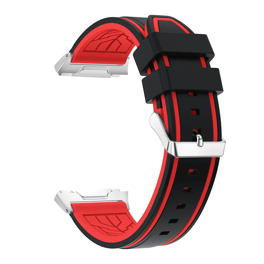 Силиконовые мужские и женские часы с ремешком для Fitbit Ionic watch band двойные цвета