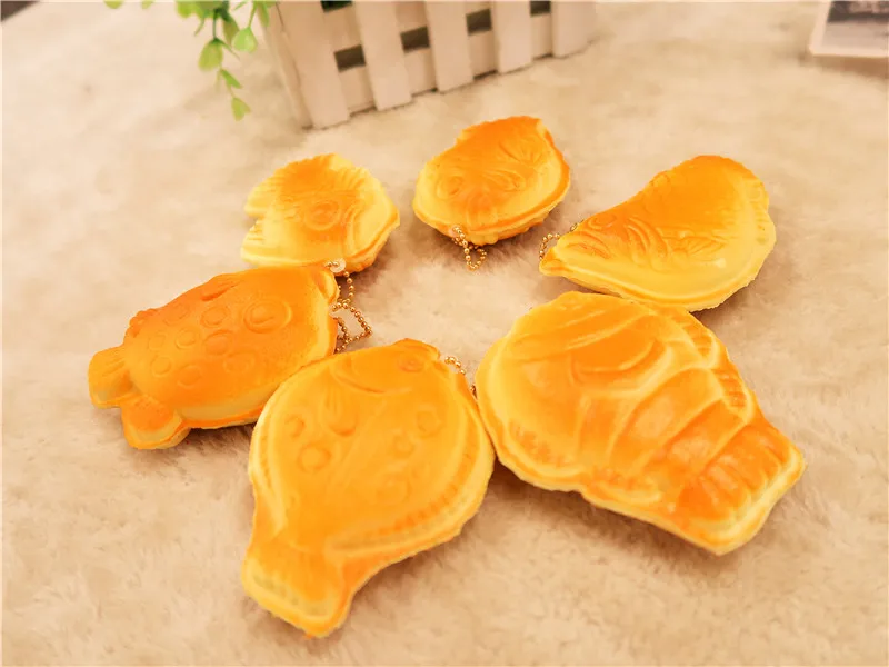 Kuutti Squishy 30 шт. медленно растущий мягкий ароматизированный Taiyaki Япония еда Squishies оригинальная упаковка телефон ремень подарок для детей