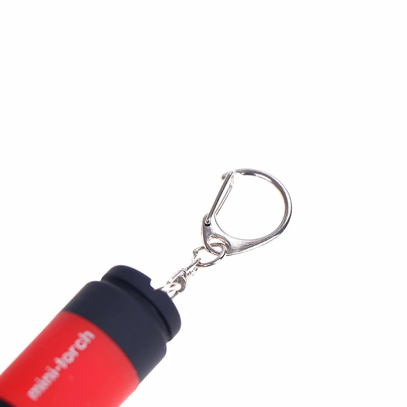 

Portable Mini Keychain USB Rechargeable Pocket Torch Flashlight Light Lamp IP67 Waterproof Multicolor Flashlight