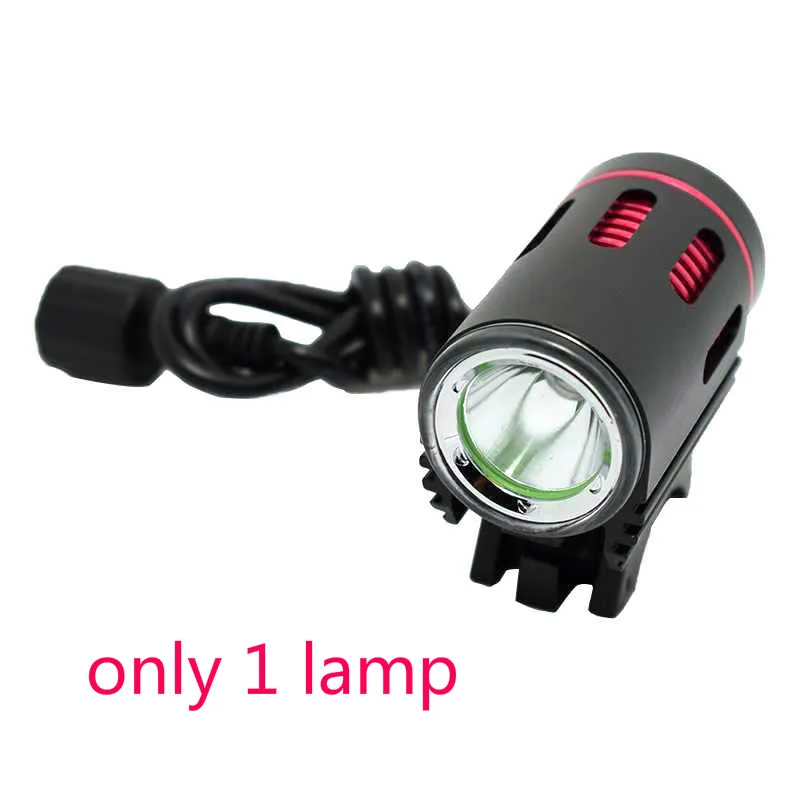 only lamp WasaFire велосипедный светильник s XML-U2 светодиодный передний мини-светильник 2500лм налобный фонарь велосипедный светильник 6400 мАч велосипедный рыболовный передний светильник вспышка светильник s - Цвет: only lamp