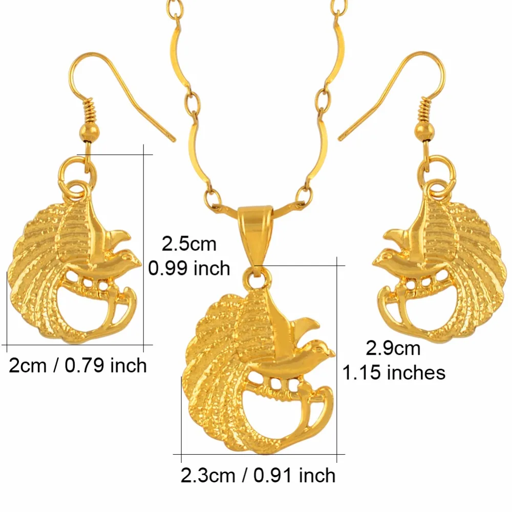 Anniyo The Bird in Tree Pendant NecklacesEarrings for Women Girls Papua New Guinea Jewelry PNG Ethnic Gifts #123306 | Украшения и