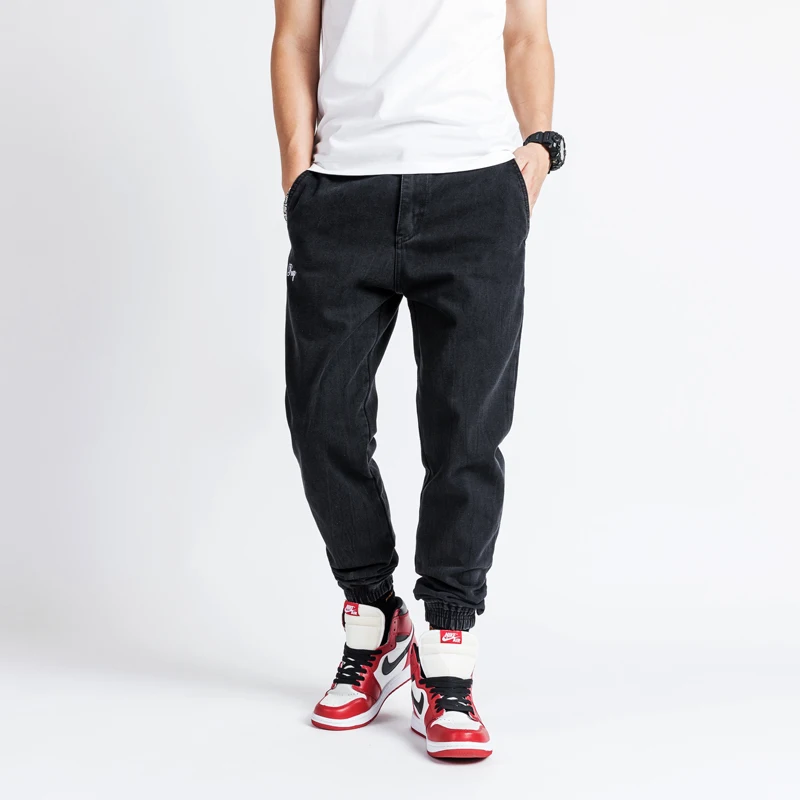 Джинсы-карго мужские классические модная уличная одежда винтажные дизайнерские