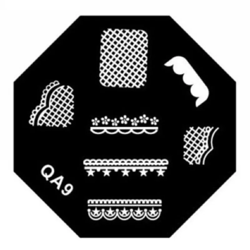 Серия QA штамп для дизайна ногтей штамповка Изображение Шаблон новый сексуальный