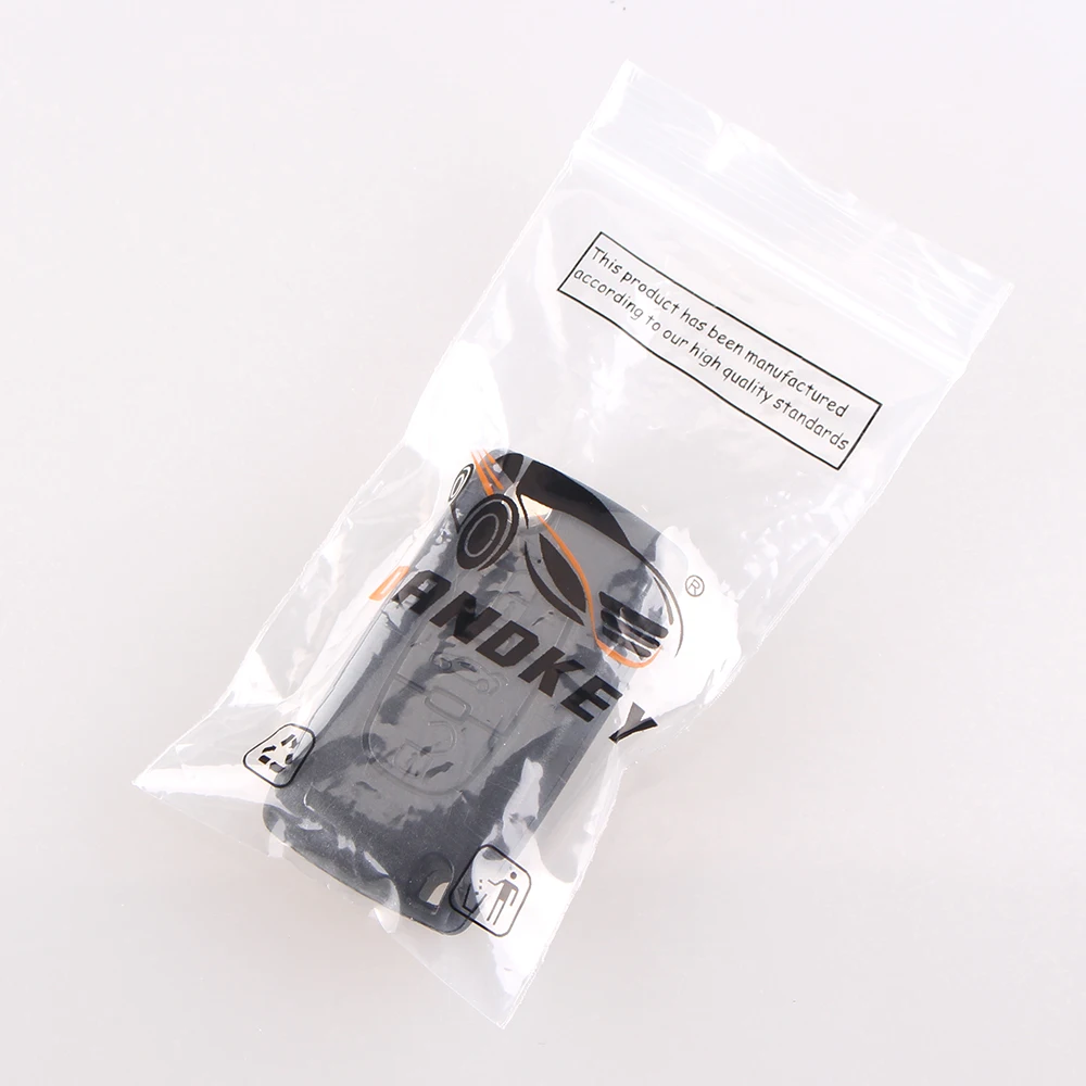 DANDKEY 3 кнопки флип ключ чехол пустой корпус для Peugeot 107 207 307 307S 308 407 607 с паз батареей