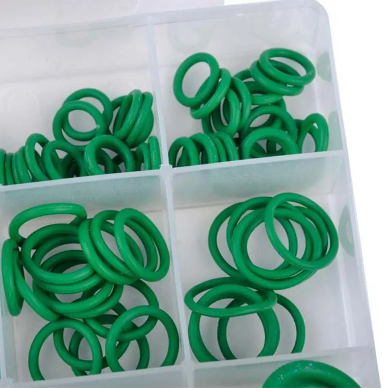 270pc Seal O-ring Gaskets Sets Air Conditioning Rubber Washer Assortment for R22 R134a Green Standard Parts