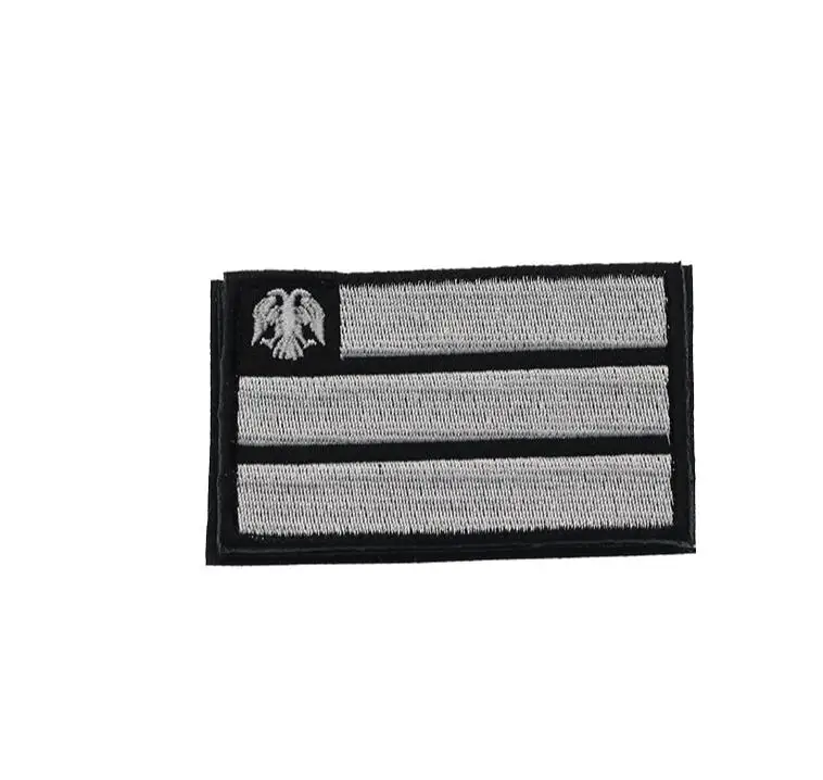 18 3D Вышивка французская тактическая нашивка Военная нашивка вышивка Русский телеканал одежда рюкзак полосатый браслет с скобой - Цвет: 18