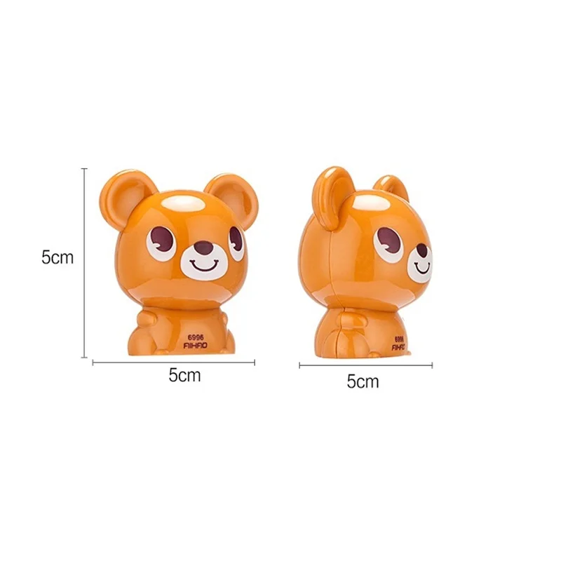 12 шт./лот Мини стандартные точилки для карандашей Мультяшные Медвежонок змея