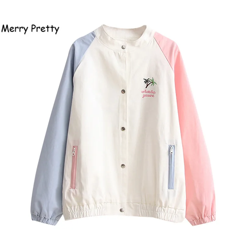 Осенняя хлопковая куртка Merry Pretty в консервативном стиле Женское пальто с