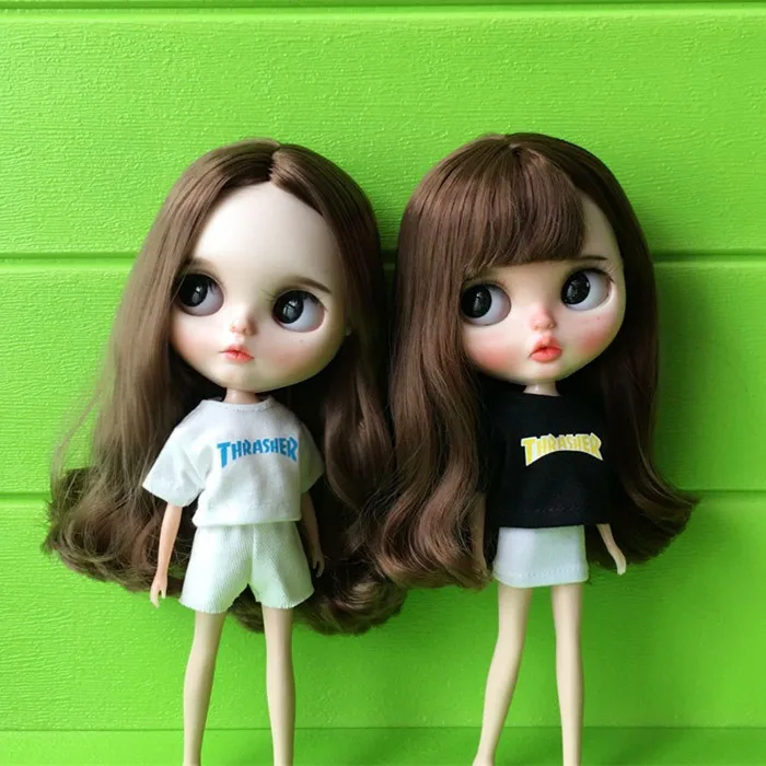 Kawayii короткая футболка костюм Blyth рубашка набор для Барби юбка Azone Momoko Кукла