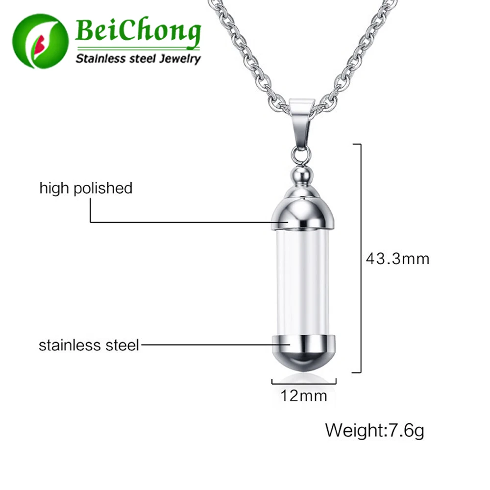(10 шт./лот) мужская трубка из нержавеющей стали подвеска в виде бутылочки парфюма