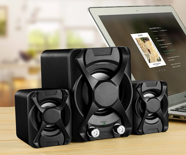 Проводной компьютерный динамик сабвуфер стерео бас USB 2,1 динамик 3D атмосфера ПК портативный динамик s для ноутбука компьютера