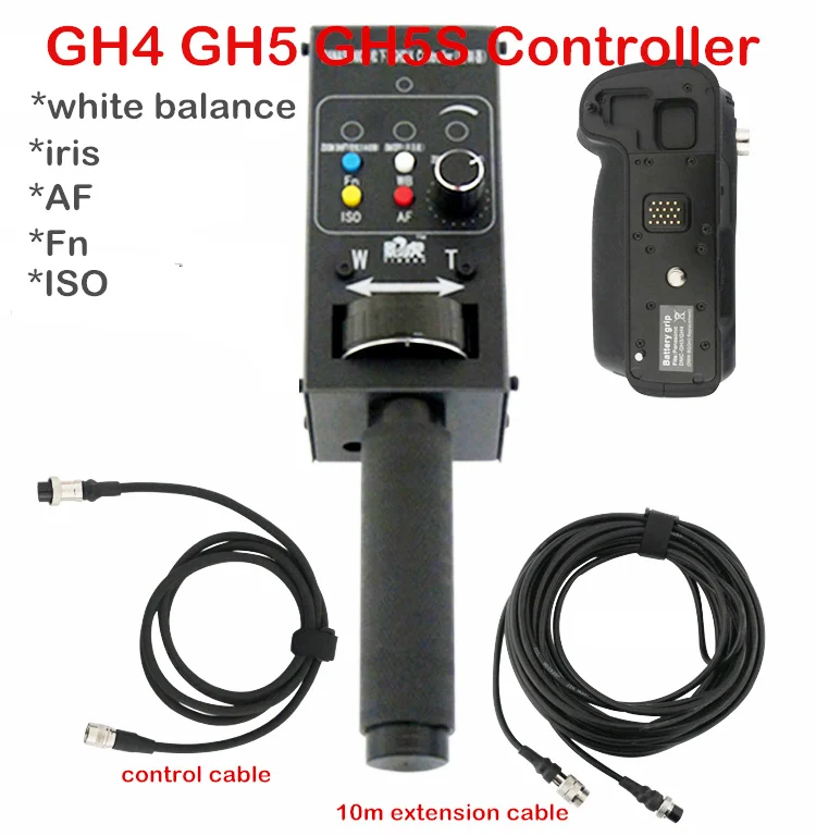 GH3 GH4 GH5 GH5S Camera Controller iris/while balance/AF/Fn/ISO Focus Remote Control for Panasonic Crane Jib Arm | Электроника