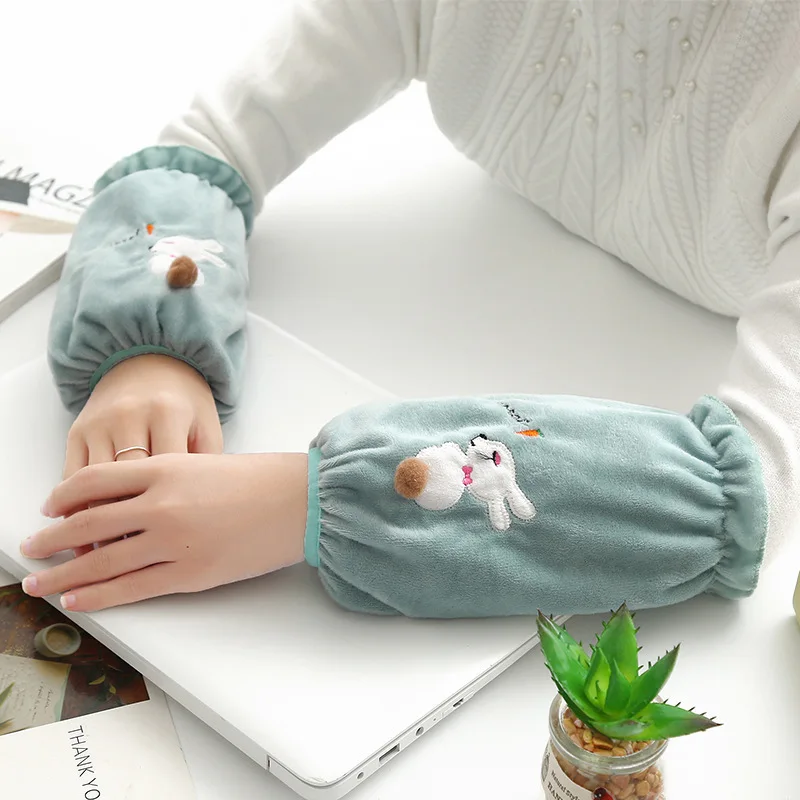 Противообрастающие плюшевые рукава Осень Зима Студенческие Длинные