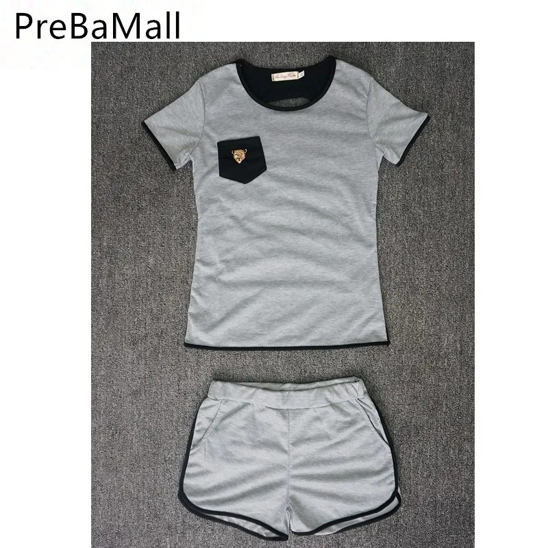 Спортивный костюм Для женщин s горб Топы + Соблазнительные шорты Комплект из двух