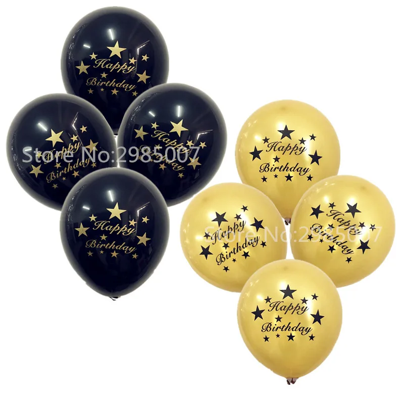 Воздушные шары 12 шт./лот с надписью на день рождения украшения для вечеринки