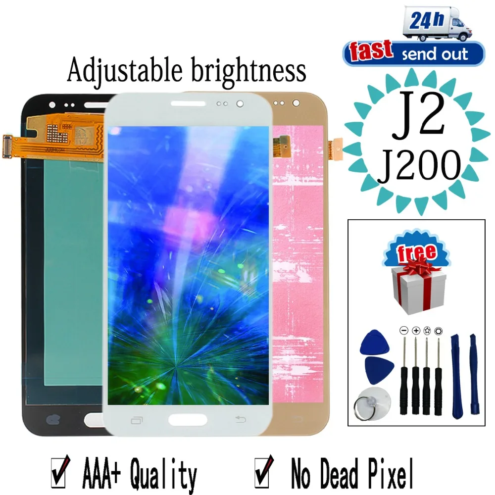 ЖК дисплей AMOLED для Samsung Galaxy J2 2015 J200 J200F J200M J200H сенсорный экран протестирован