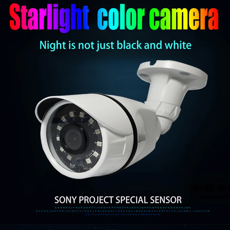 Jvtsmart H.265 + IP камера SONY IMX307 1080P 2 8 мм 3 6 ONVIF Starlight 48 В poe сеть ipcam Металл XMEye 12 в xm CCTV
