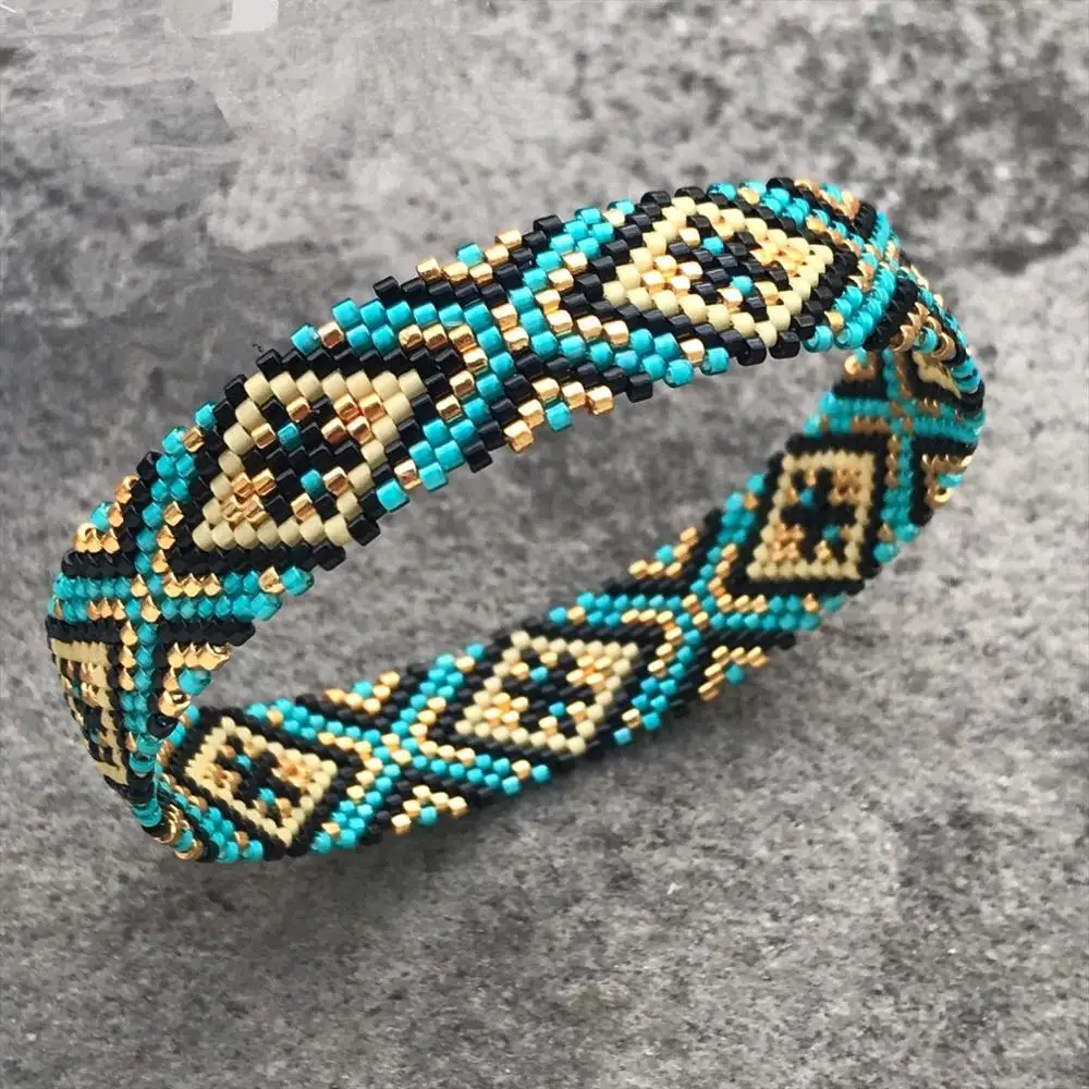 Женский богемный Браслет Go2boho MIYUKI летние пляжные браслеты в стиле Миюки