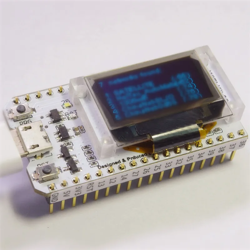 Плата для разработки Интернета ESP32 + ESP8266 Bluetooth Wi Fi OLED 0 96 дюйма модуль дисплея 32 м