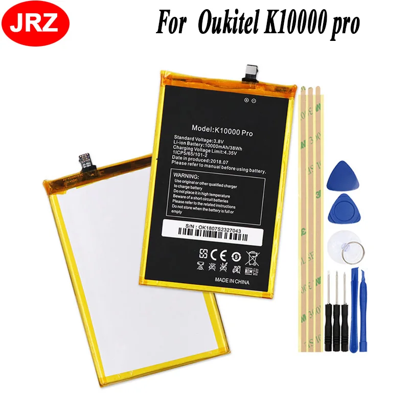 JRZ для телефона Oukitel K10000 pro Аккумулятор 10000 мАч Высокая емкость 3 8 в высокое