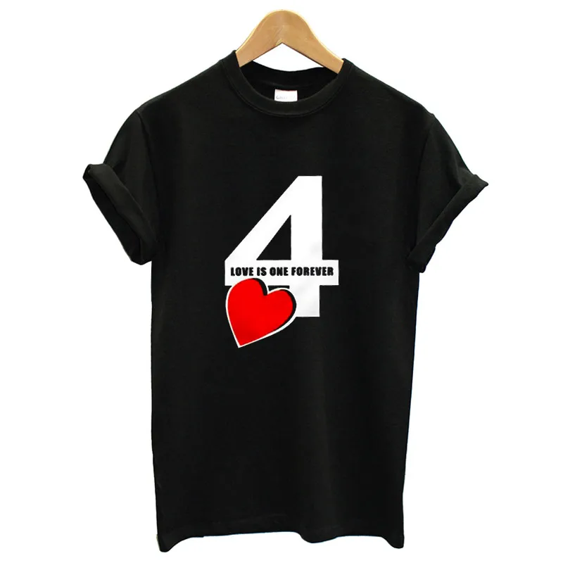P940MBlack EnjoytheSpirit унисекс пара подходящая футболка Love Is One Forever 4 Ever футболка Повседневная мягкая хлопковая Футболка XS-2XL модная - Цвет: P940MBlack