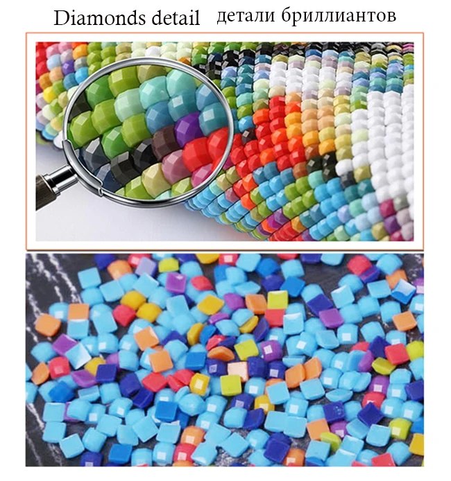 Набор для вышивки алмазами 5D картины сделай сам красавица и волк 3D вышивка