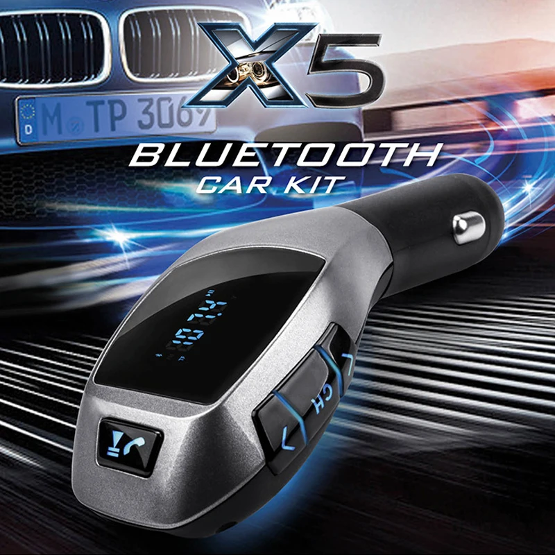 Bluetooth Car Kit Беспроводной fm-передатчик автомобильное Mp3 плеер громкой связи вызова